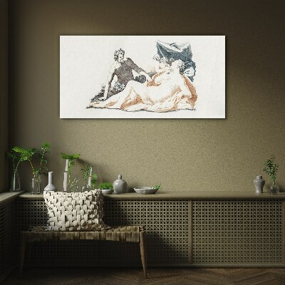 Tablou sticla Scenă mitologică cu zeități