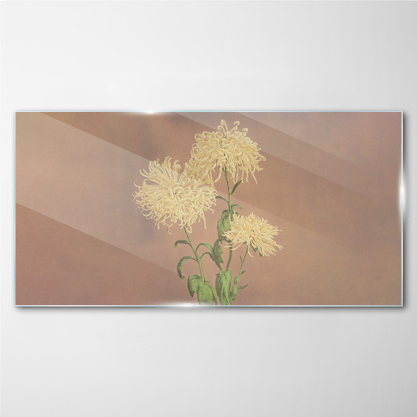 Tablou sticla Un vis floral in tonuri pastelate