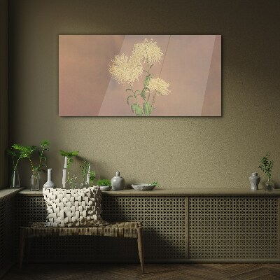 Tablou sticla Un vis floral in tonuri pastelate