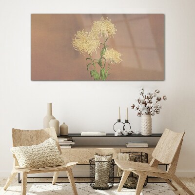 Tablou sticla Un vis floral in tonuri pastelate