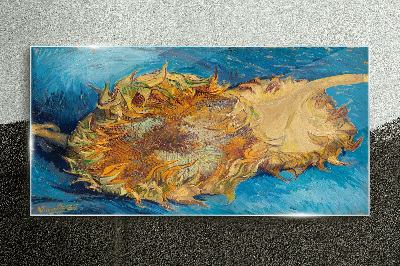 Tablou sticla Floarea -soarelui Van Gogh