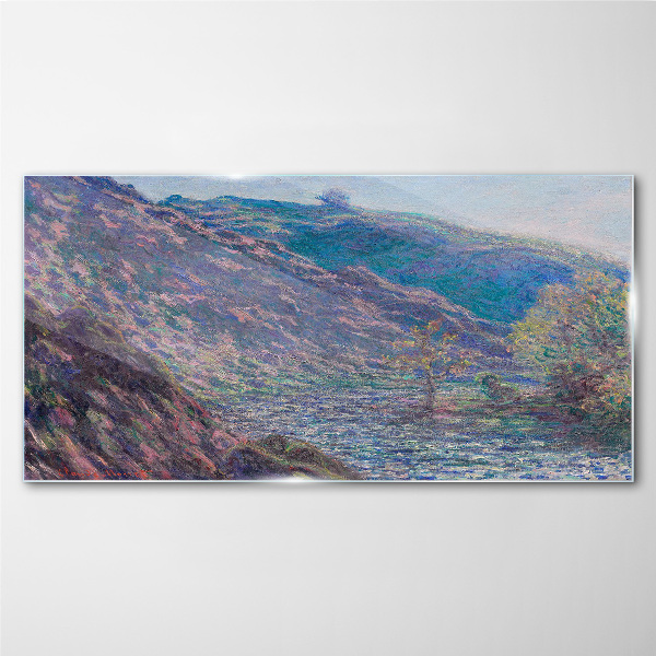 Tablou sticla Purple Hills at Dawn