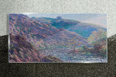 Tablou sticla Purple Hills at Dawn