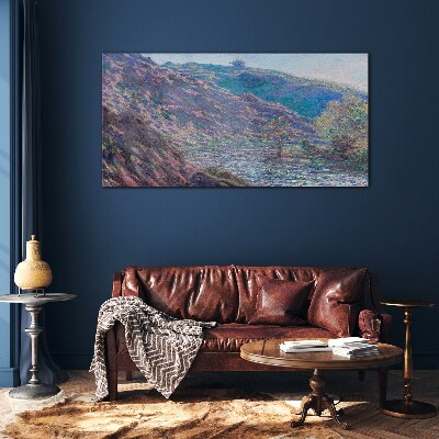 Tablou sticla Purple Hills at Dawn