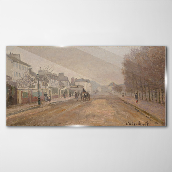 Tablou sticla O stradă din Paris