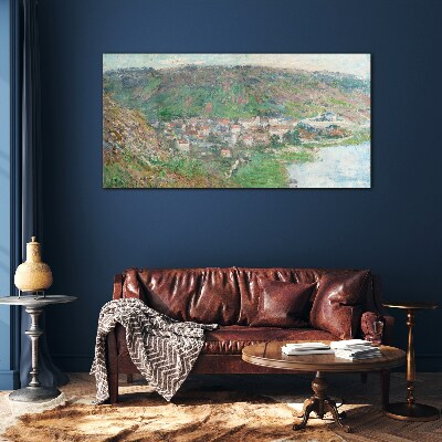 Tablou pe sticla Vetheuil Monet View