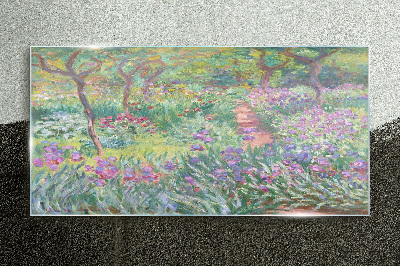 Tablou sticla Grădină în Giverny Monet