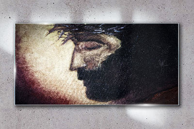 Tablou sticla Portret cu o coroană de spini