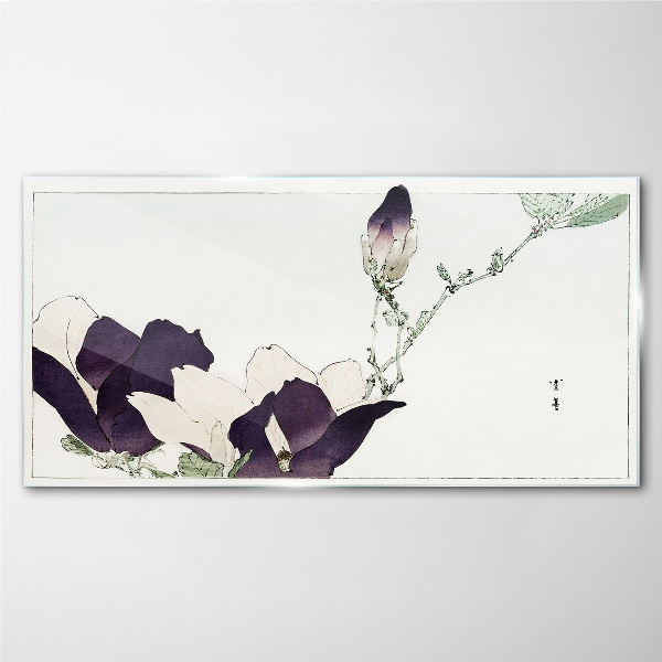 Tablou sticla Frumusețe florală în nuanțe delicate