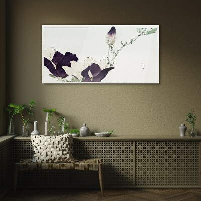 Tablou sticla Frumusețe florală în nuanțe delicate