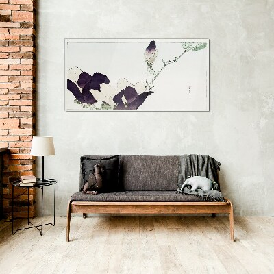 Tablou sticla Frumusețe florală în nuanțe delicate