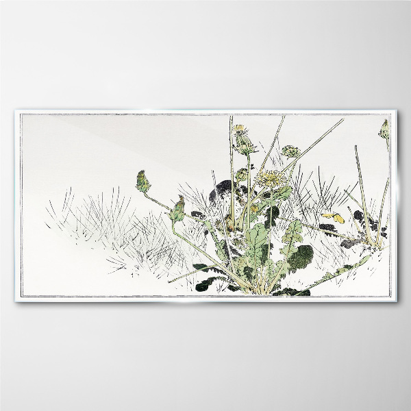 Tablou sticla Un peisaj vegetal în tonuri delicate