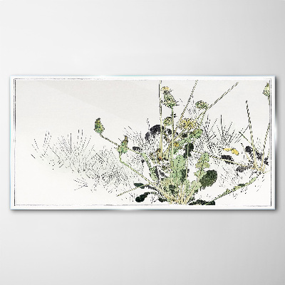 Tablou sticla Un peisaj vegetal în tonuri delicate