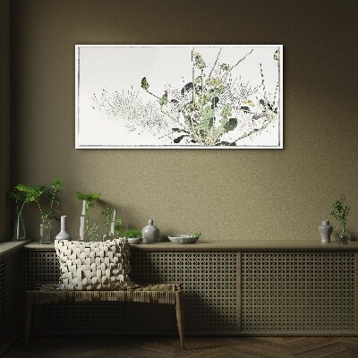 Tablou sticla Un peisaj vegetal în tonuri delicate