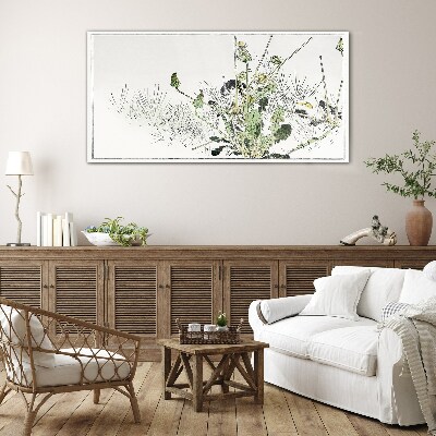 Tablou sticla Un peisaj vegetal în tonuri delicate