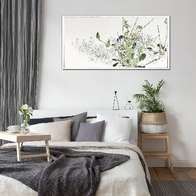 Tablou sticla Un peisaj vegetal în tonuri delicate