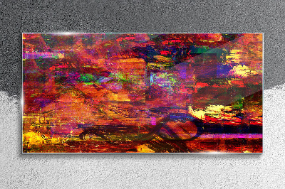 Tablou sticla Abstracție colorată în culori intense