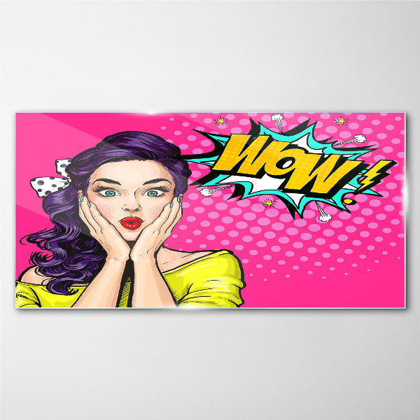 Tablou sticla Surpriză Pop Art