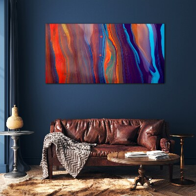 Tablou sticla Valuri colorate de dans abstract