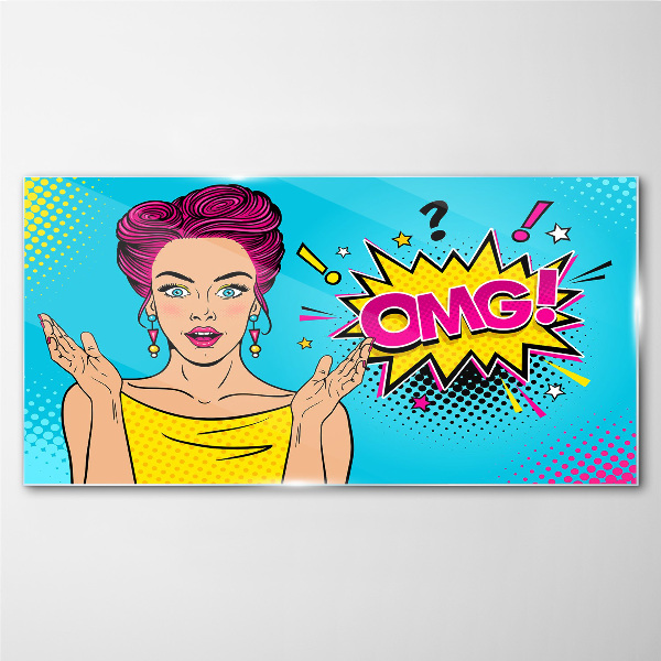 Tablou sticla Surpriză Pop Art