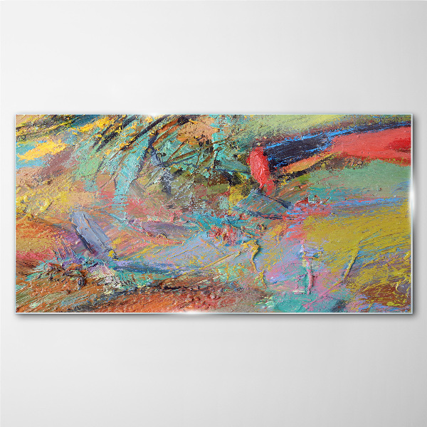 Tablou sticla Peisaj abstract colorat