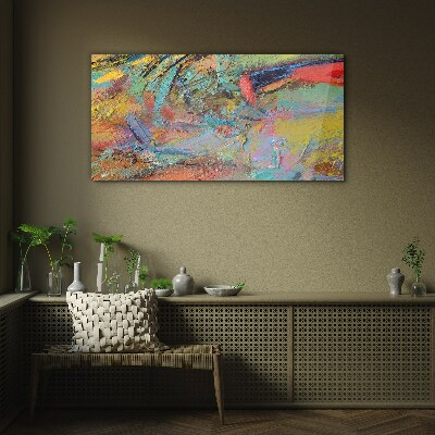 Tablou sticla Peisaj abstract colorat