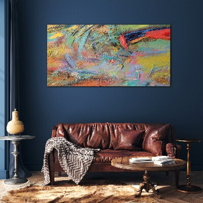 Tablou sticla Peisaj abstract colorat