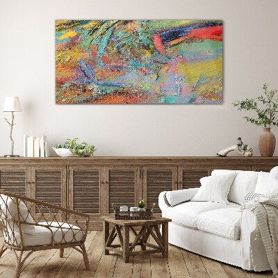 Tablou sticla Peisaj abstract colorat