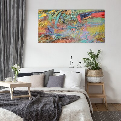 Tablou sticla Peisaj abstract colorat