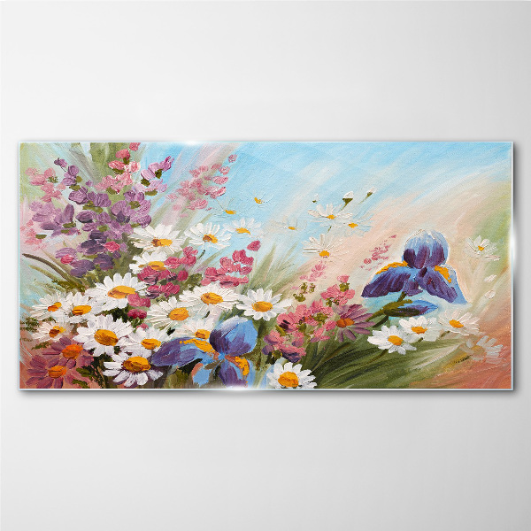 Tablou sticla Buchet de flori de primăvară la soare