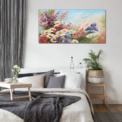 Tablou sticla Buchet de flori de primăvară la soare