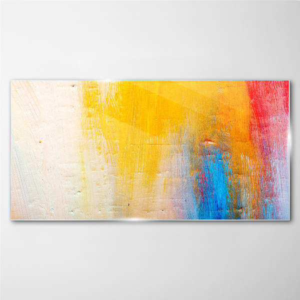 Tablou sticla Abstracție colorată pe un fundal alb