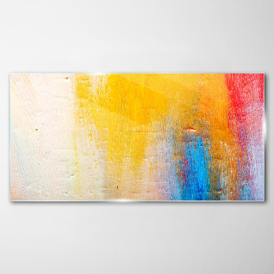 Tablou sticla Abstracție colorată pe un fundal alb