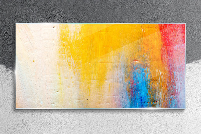 Tablou sticla Abstracție colorată pe un fundal alb