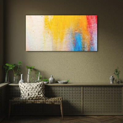 Tablou sticla Abstracție colorată pe un fundal alb