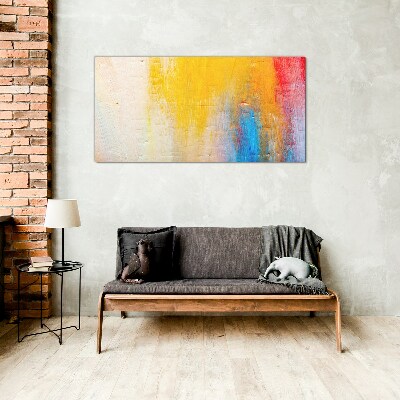 Tablou sticla Abstracție colorată pe un fundal alb