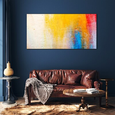 Tablou sticla Abstracție colorată pe un fundal alb