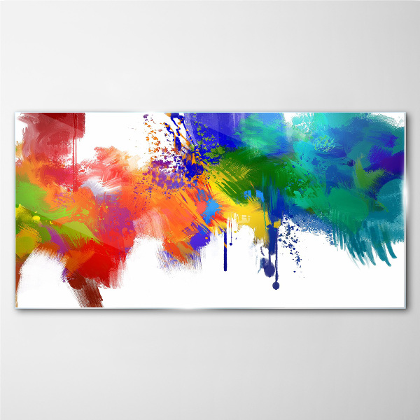 Tablou sticla O explozie colorată de emoții