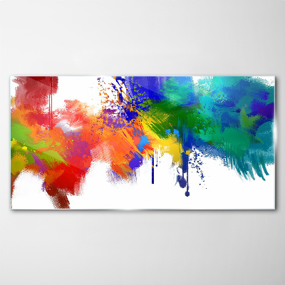 Tablou sticla O explozie colorată de emoții