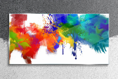 Tablou sticla O explozie colorată de emoții