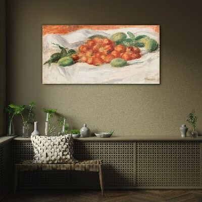 Tablou sticla Buchet de fructe pe fundal alb