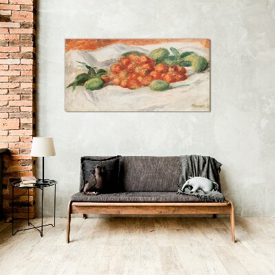 Tablou sticla Buchet de fructe pe fundal alb