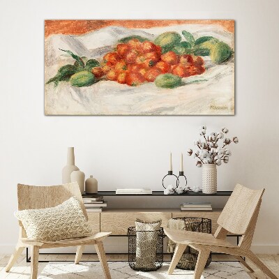 Tablou sticla Buchet de fructe pe fundal alb