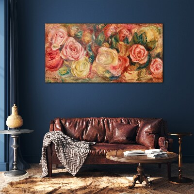 Tablou sticla Buchet floral de trandafiri