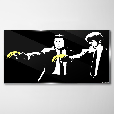 Tablou sticla Pop art banane