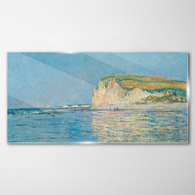 Tablou sticla Stânci de pe litoral la lumina zilei