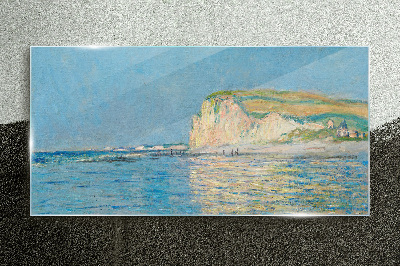 Tablou sticla Stânci de pe litoral la lumina zilei