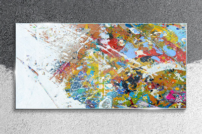 Tablou sticla Haos abstract colorat