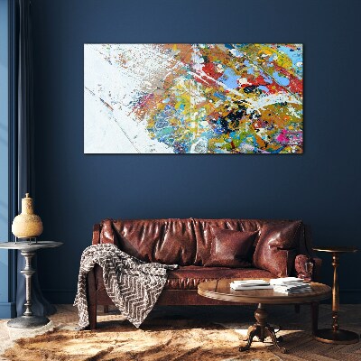 Tablou sticla Haos abstract colorat