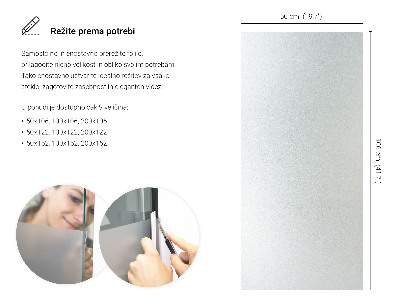Folie pentru geam cu efect opac